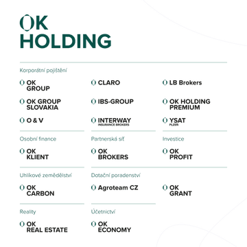 OK HOLDING zakládá OK LANDSCAPE MANAGEMENT