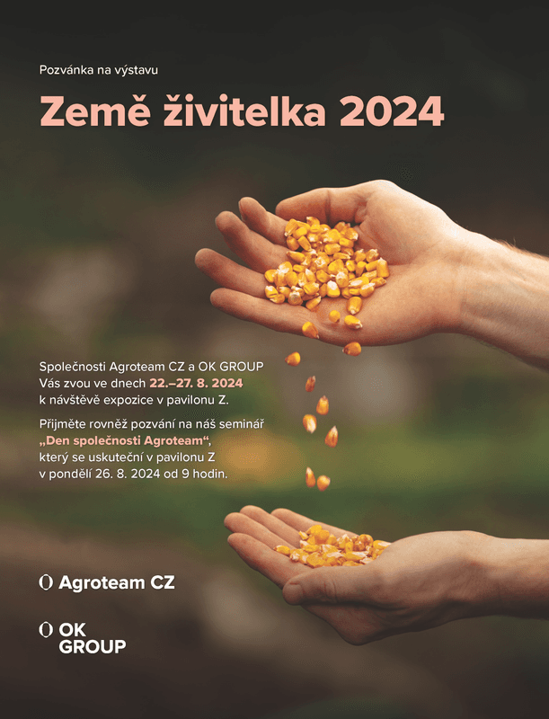 Pozvánka na agrosalon ZEMĚ ŽIVITELKA 2024