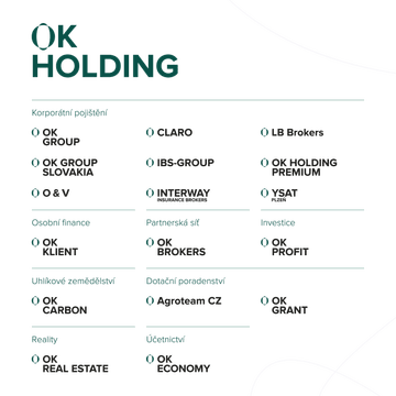 OK HOLDING zakládá OK LANDSCAPE MANAGEMENT