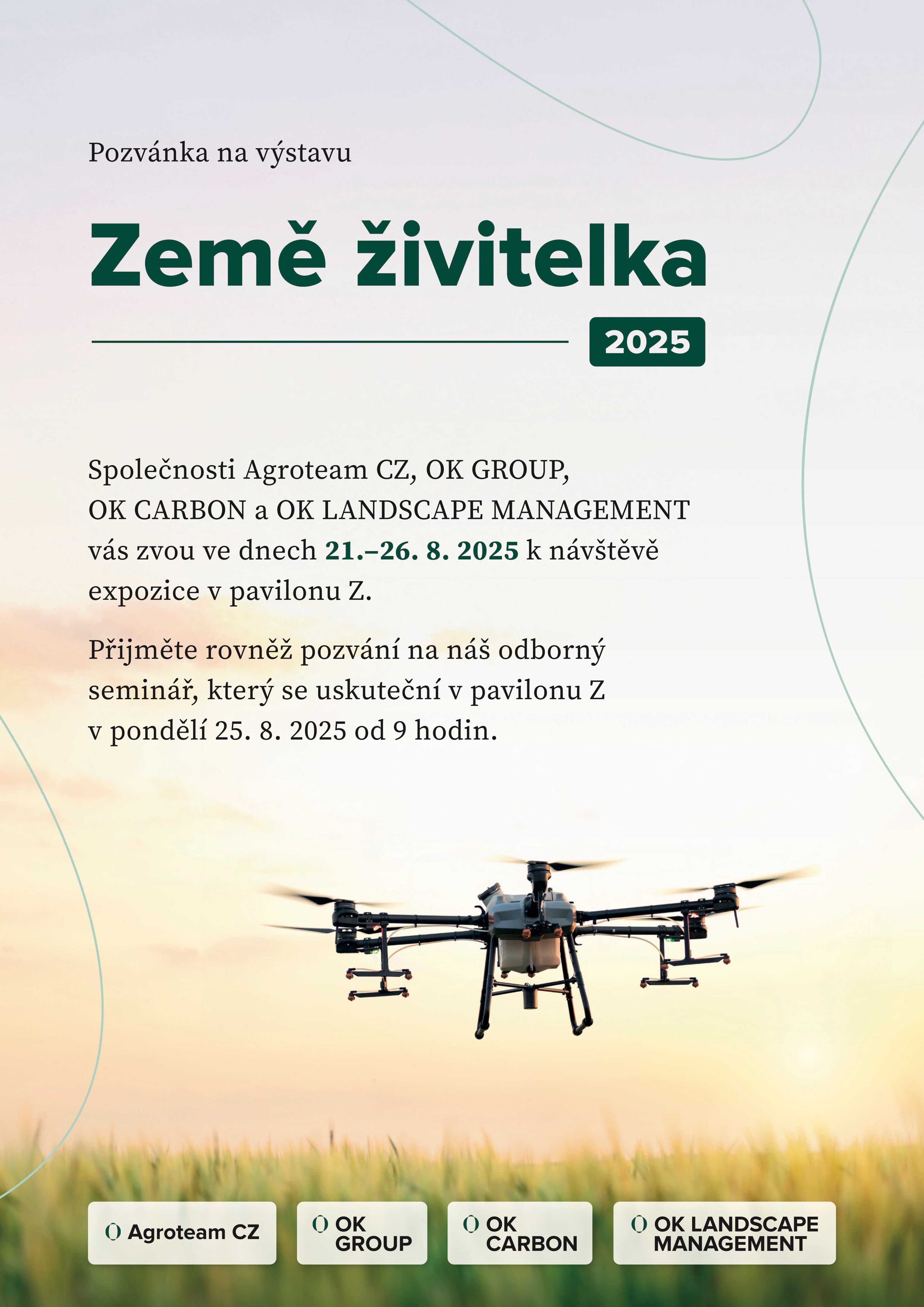 Pozvánka na agrosalon Země živitelka 2025