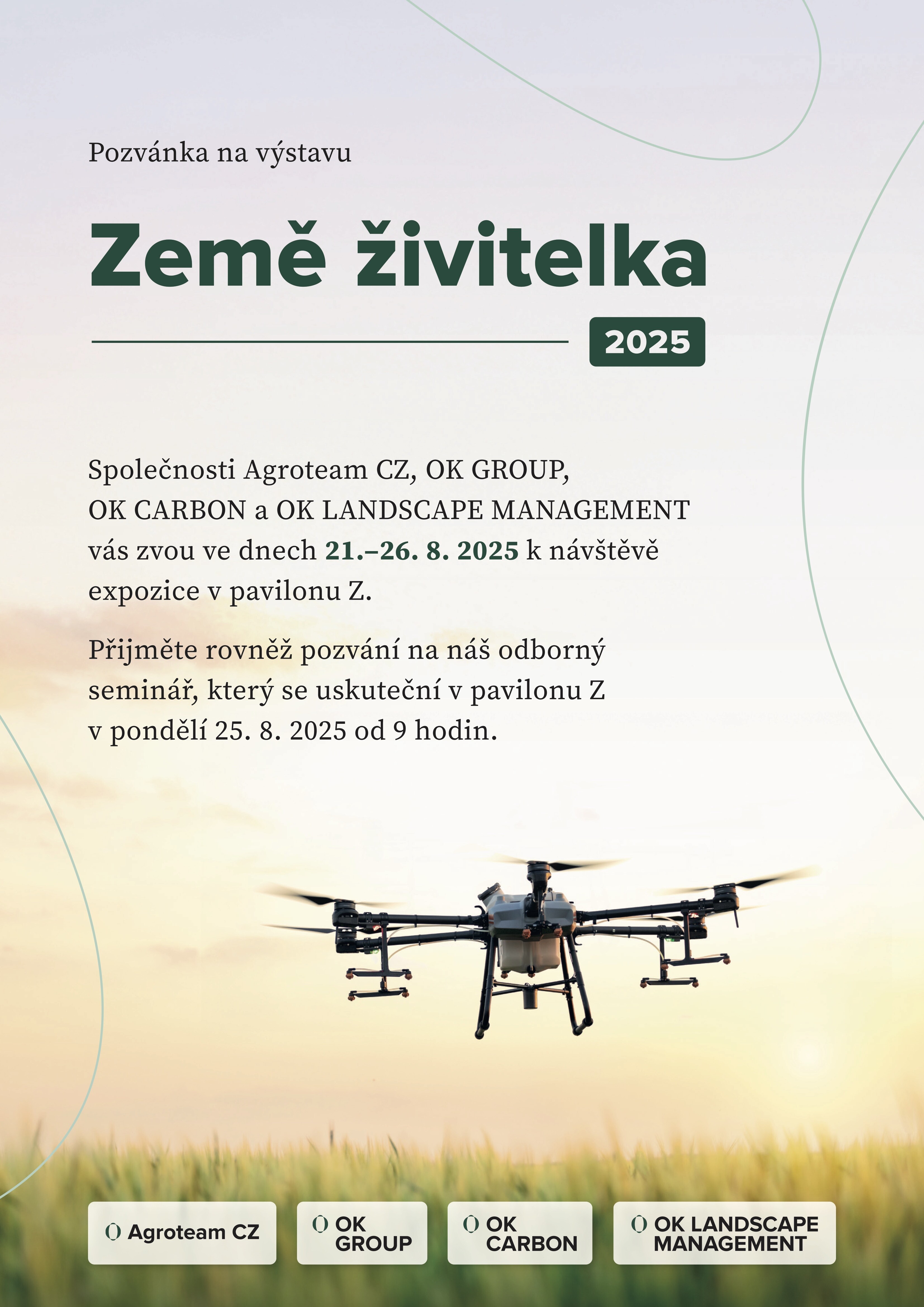 Pozvánka na agrosalon Země živitelka 2025